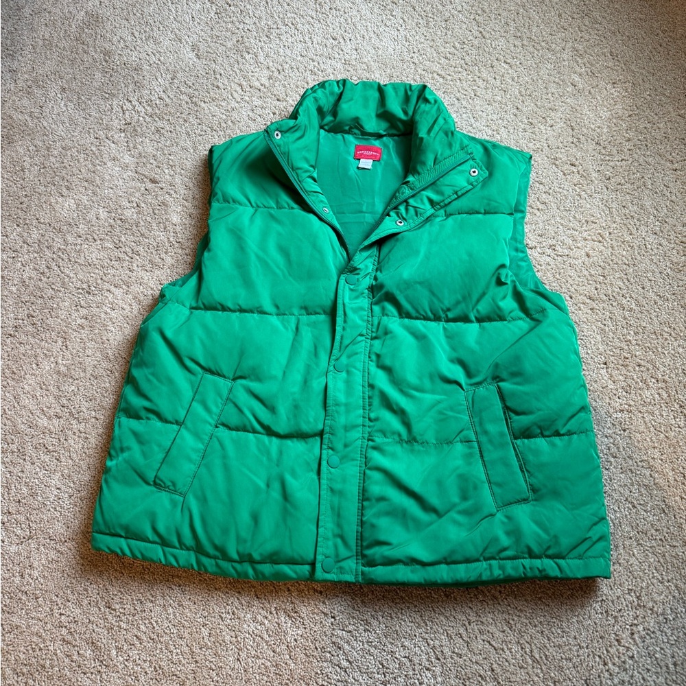 Target Wondershop Green Quilted Vest